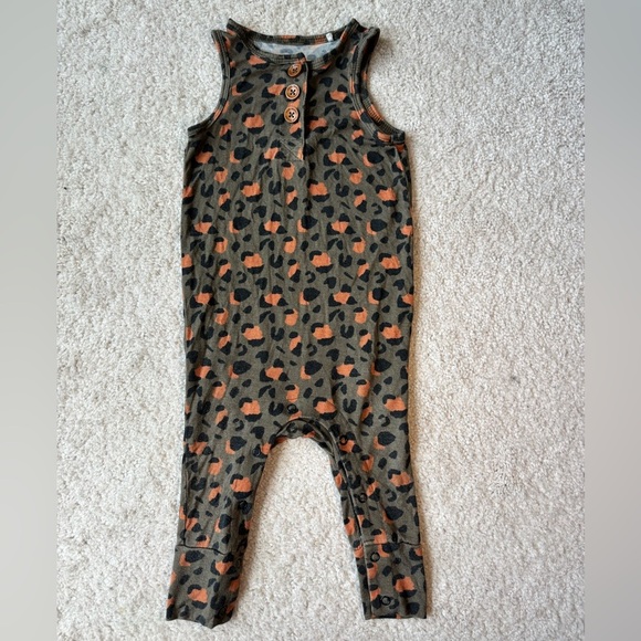 Posh Peanut Leopard Print Racerback Jumpsuit - Picture 1 of 13